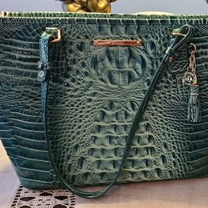 Brahmin Green Medium Asher Tote
